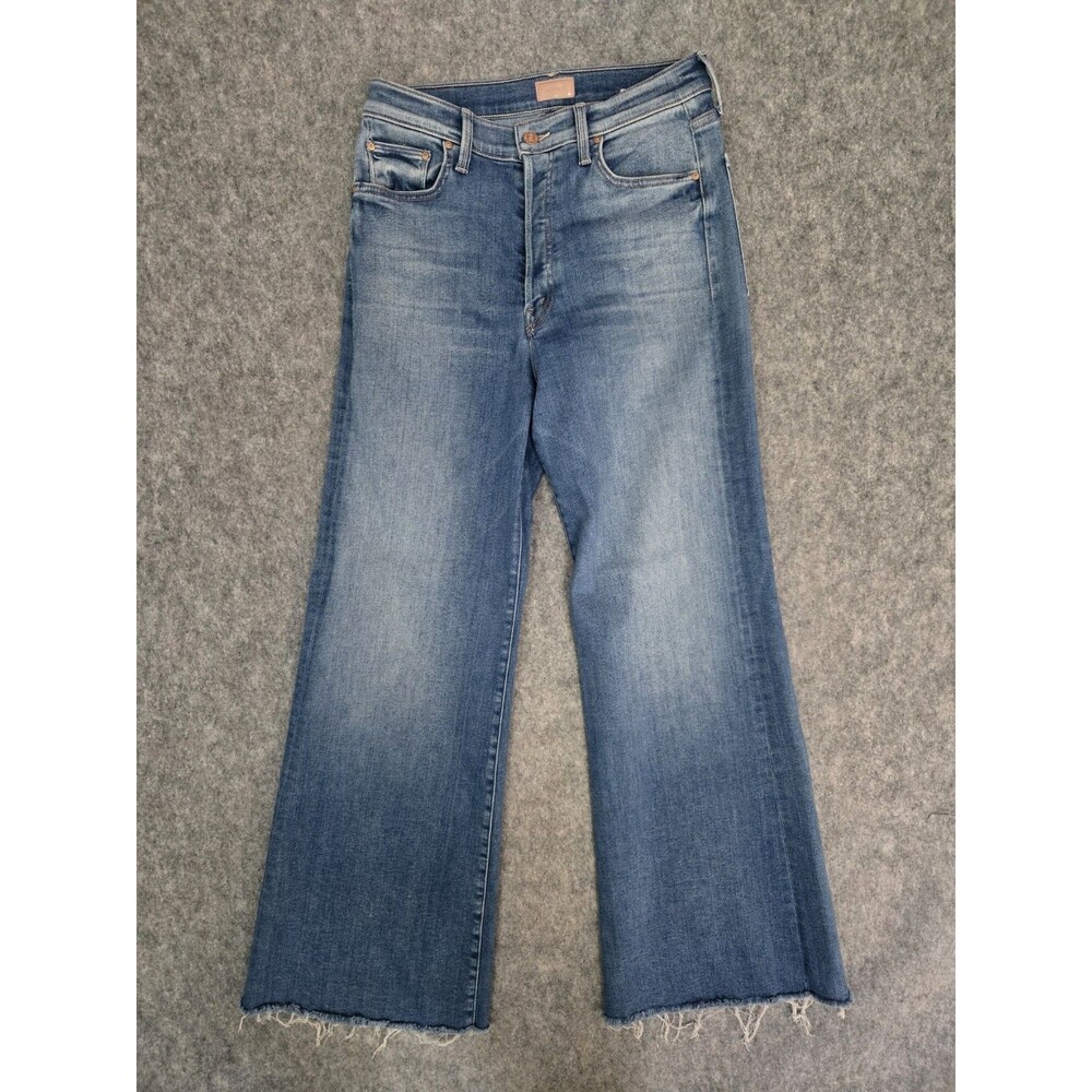 Mother Denim The Tomcat Roller Fray Jeans A Groovy Kind of Love Sz 30 Wide Leg